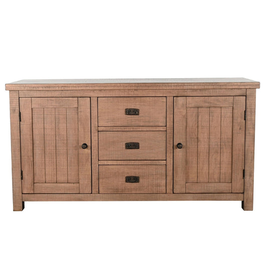 Yellowstone Three Drawers Wood Sideboard