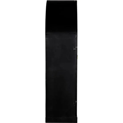 Yoke Hutch Black Curio Buffet Glass Doors Cabinet - LOOMLAN - Noir - Buffets & Curios