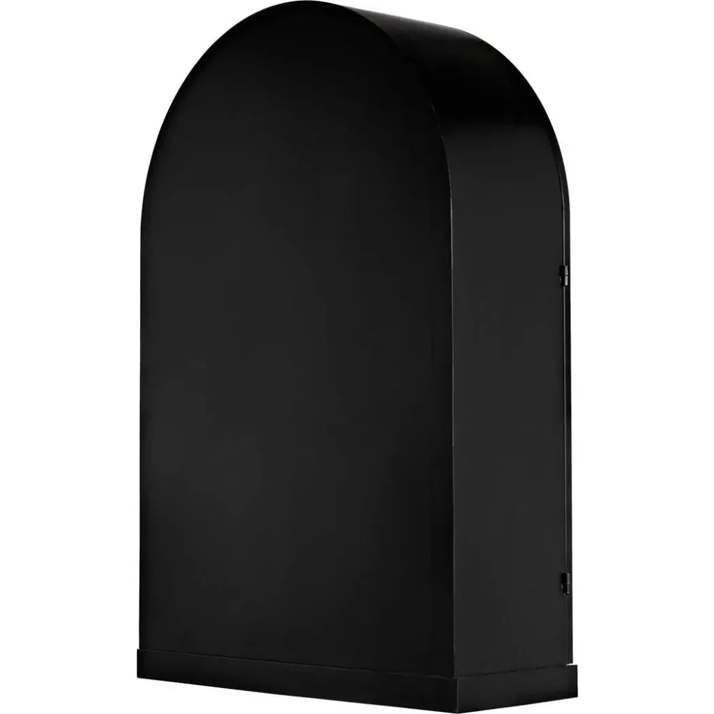 Yoke Hutch Black Curio Buffet Glass Doors Cabinet - LOOMLAN - Noir - Buffets & Curios