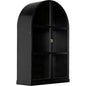 Yoke Hutch Black Curio Buffet Glass Doors Cabinet - LOOMLAN - Noir - Buffets & Curios