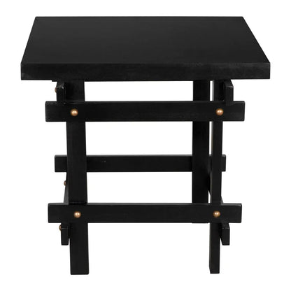 Yokosuka Wooden Square Side Table - LOOMLAN - Noir - Side Tables