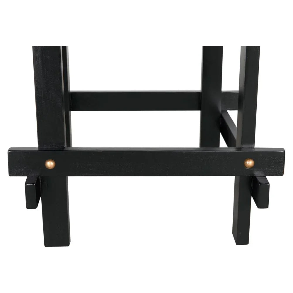 Yokosuka Wooden Square Side Table - LOOMLAN - Noir - Side Tables