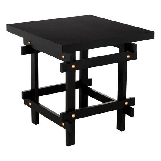 Yokosuka Wooden Square Side Table - LOOMLAN - Noir - Side Tables
