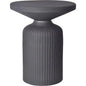 Yoli Aluminum Black Round Side Table - LOOMLAN - Moe's Home - Side Tables