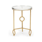 Yonkers Acrylic Top Round Side Table - LOOMLAN - Chelsea House - Side Tables