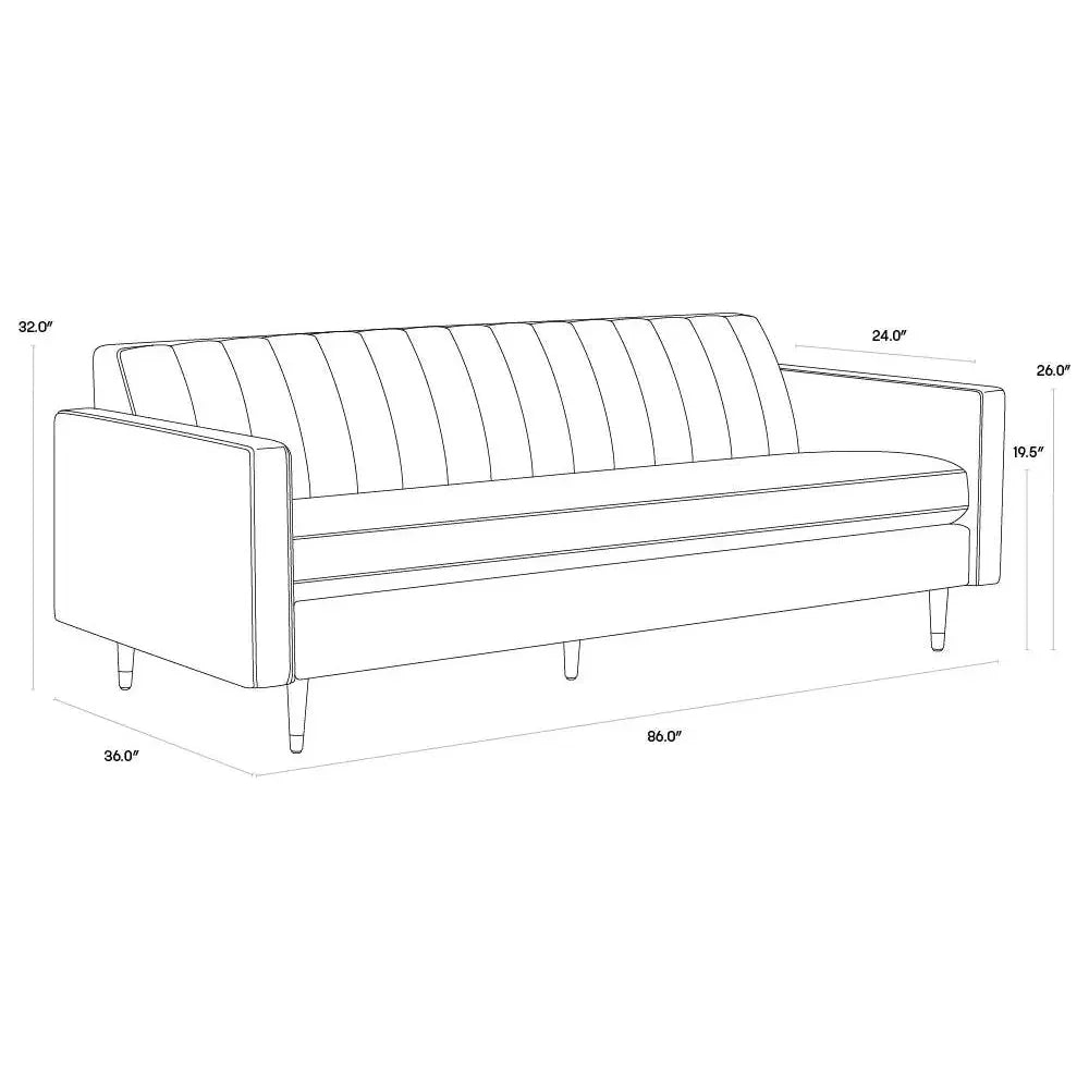 Yosi Fabric Sofa - LOOMLAN - SUNPAN - Sofas & Loveseats