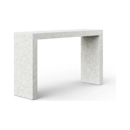 You Concrete Made Outdoor Console Table-Outdoor Console Tables-Urbia-Ivory Terrazzo-LOOMLAN