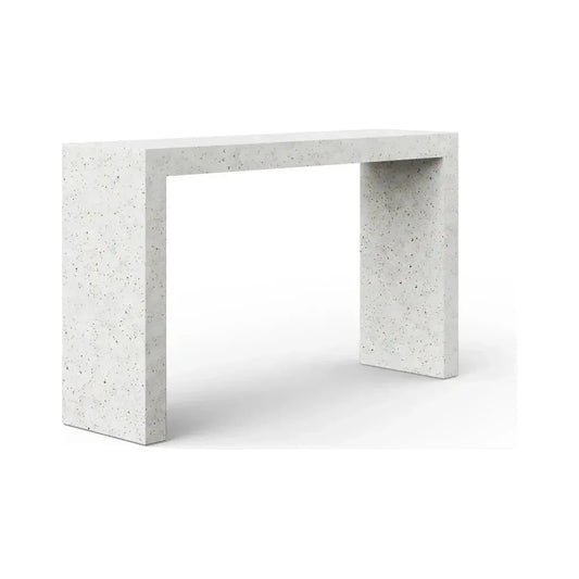 You Concrete Made Outdoor Console Table-Outdoor Console Tables-Urbia-Ivory Terrazzo-LOOMLAN