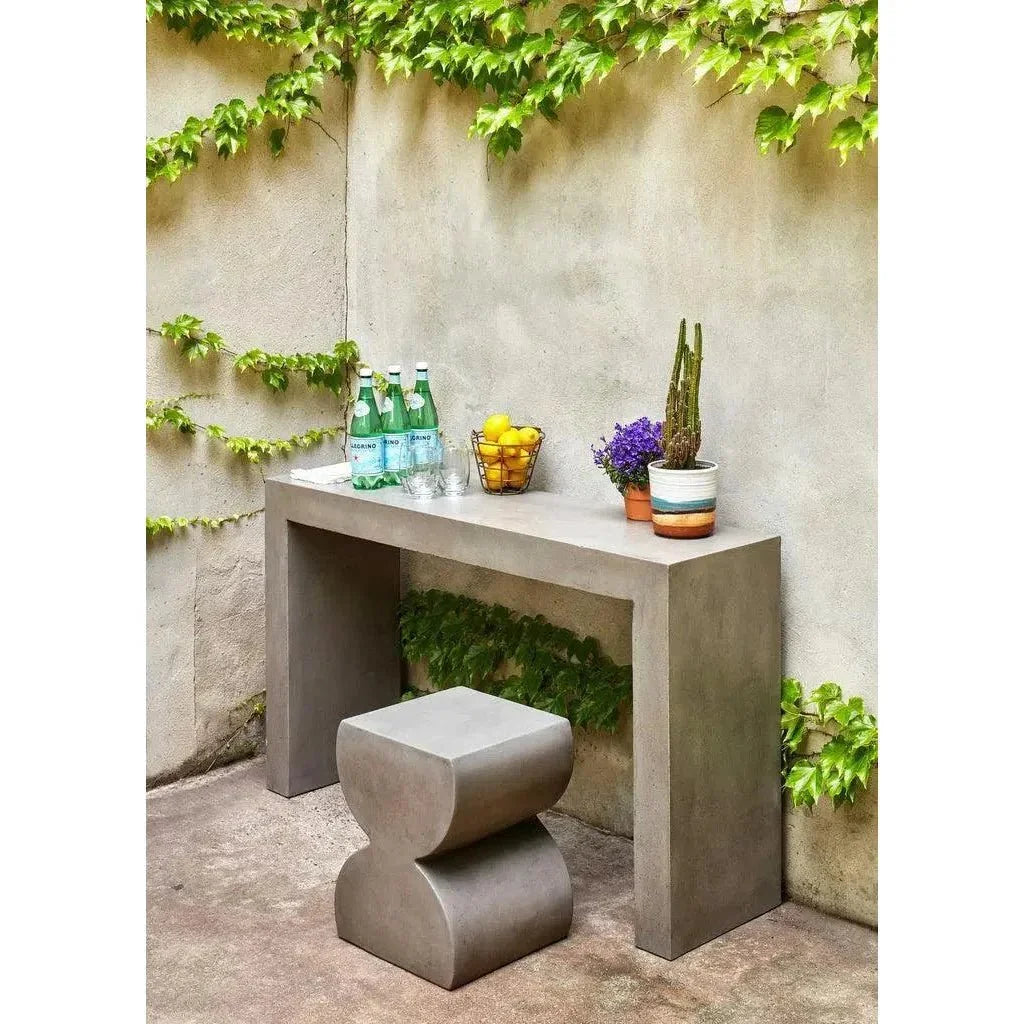 You Fiber Reinforced Concrete Sofa Table-Outdoor Console Tables-Urbia-LOOMLAN