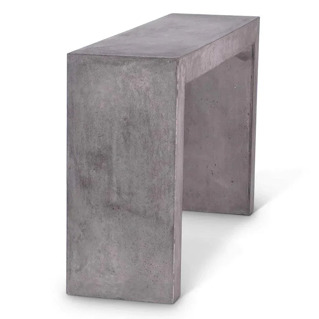 You Fiber Reinforced Concrete Sofa Table-Outdoor Console Tables-Urbia-LOOMLAN