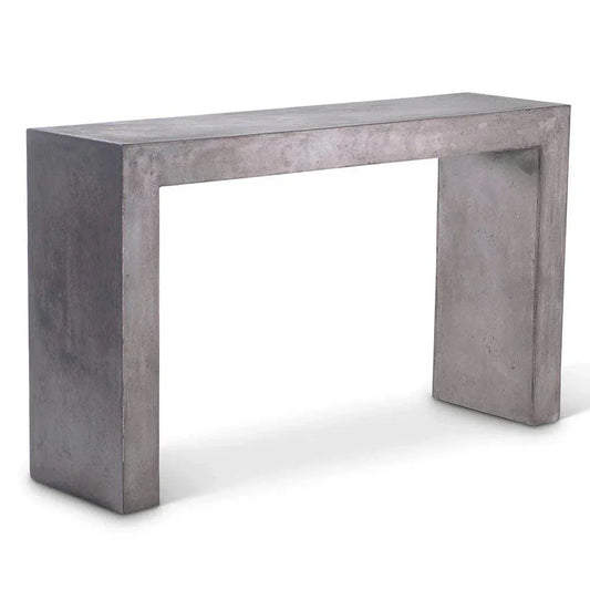You Fiber Reinforced Concrete Sofa Table-Outdoor Console Tables-Urbia-LOOMLAN