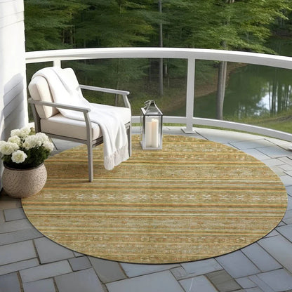 Ysadora Aloe Washable Indoor - Outdoor Rug - LOOMLAN - LOOMLAN Rugs - Outdoor Rugs