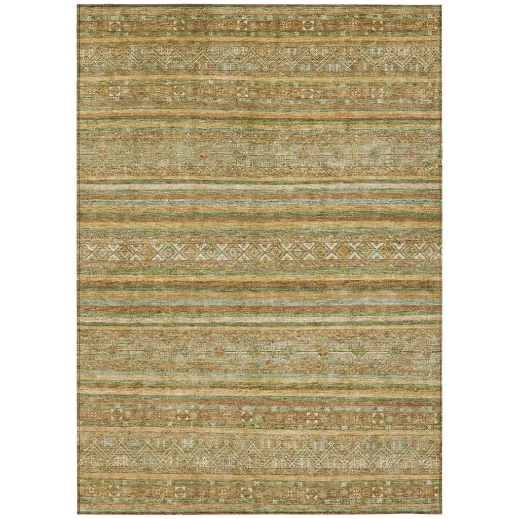 Ysadora Aloe Washable Indoor - Outdoor Rug - LOOMLAN - LOOMLAN Rugs - Outdoor Rugs