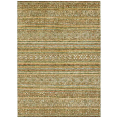 Ysadora Aloe Washable Indoor - Outdoor Rug - LOOMLAN - LOOMLAN Rugs - Outdoor Rugs