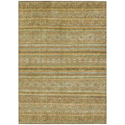 Ysadora Aloe Washable Indoor - Outdoor Rug - LOOMLAN - LOOMLAN Rugs - Outdoor Rugs