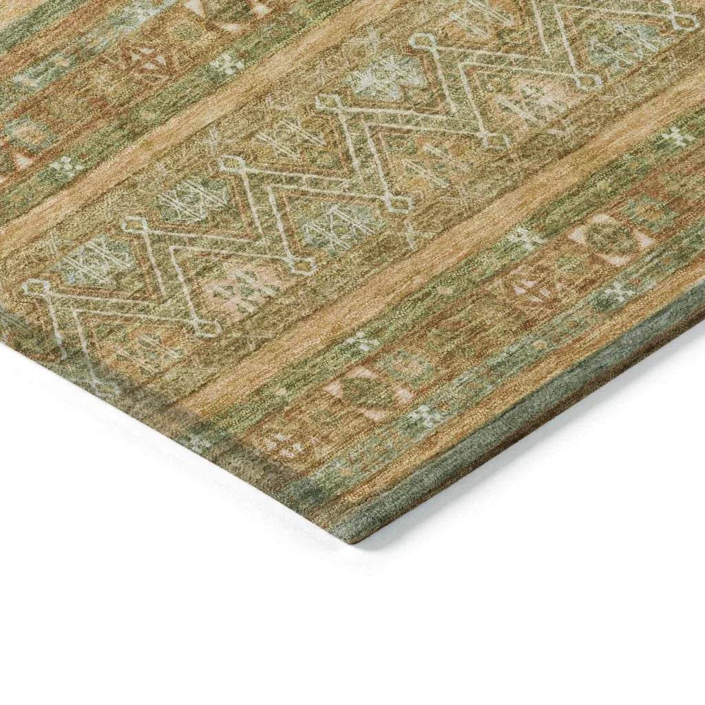 Ysadora Aloe Washable Indoor - Outdoor Rug - LOOMLAN - LOOMLAN Rugs - Outdoor Rugs
