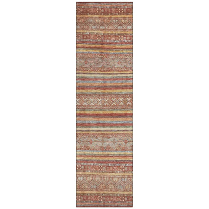 Ysadora Paprika Washable Indoor - Outdoor Rug - LOOMLAN - LOOMLAN Rugs - Outdoor Rugs