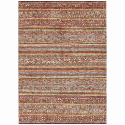 Ysadora Paprika Washable Indoor - Outdoor Rug - LOOMLAN - LOOMLAN Rugs - Outdoor Rugs