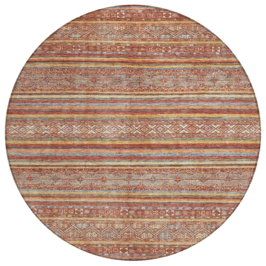 Ysadora Paprika Washable Indoor - Outdoor Rug - LOOMLAN - LOOMLAN Rugs - Outdoor Rugs