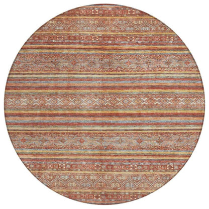 Ysadora Paprika Washable Indoor - Outdoor Rug - LOOMLAN - LOOMLAN Rugs - Outdoor Rugs