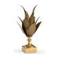 Yucca Plant Gold Leaf Finish Sculpture - LOOMLAN - Chelsea House - Statues & Sculptures
