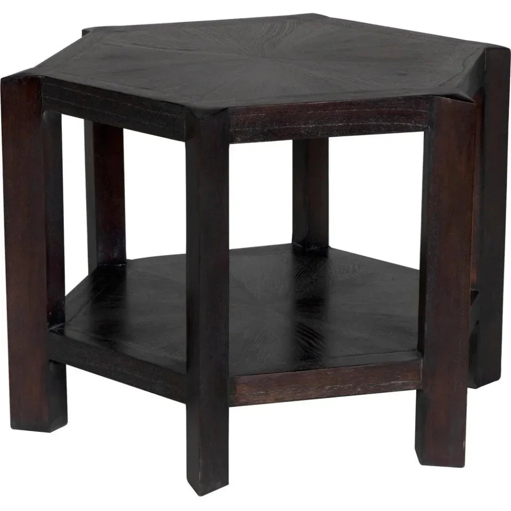 Yuhuda Large Side Table, Sombre Finish - LOOMLAN - Noir - Side Tables