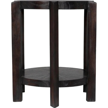 Yuhuda Small Side Table, Sombre Finish - LOOMLAN - Noir - Side Tables