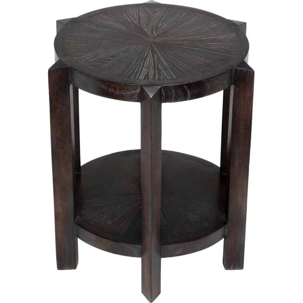 Yuhuda Small Side Table, Sombre Finish - LOOMLAN - Noir - Side Tables