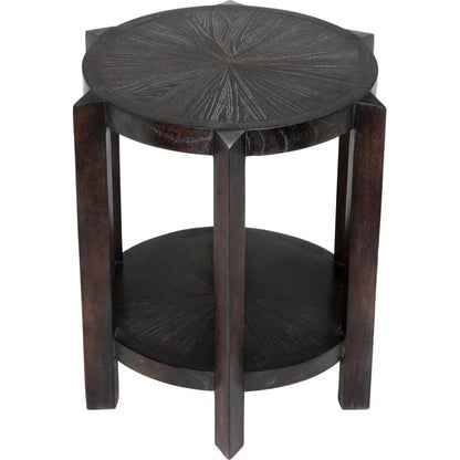 Yuhuda Small Side Table, Sombre Finish - LOOMLAN - Noir - Side Tables