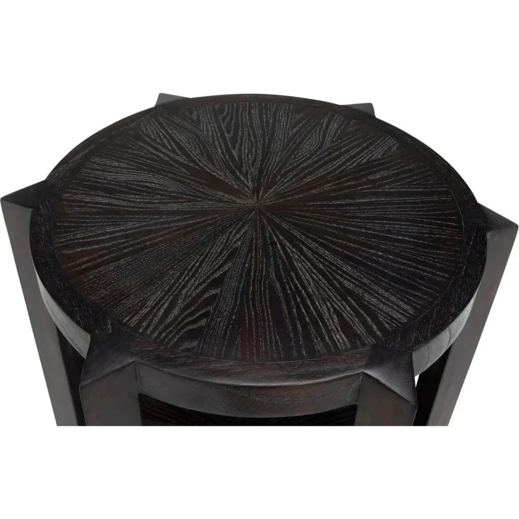 Yuhuda Small Side Table, Sombre Finish - LOOMLAN - Noir - Side Tables