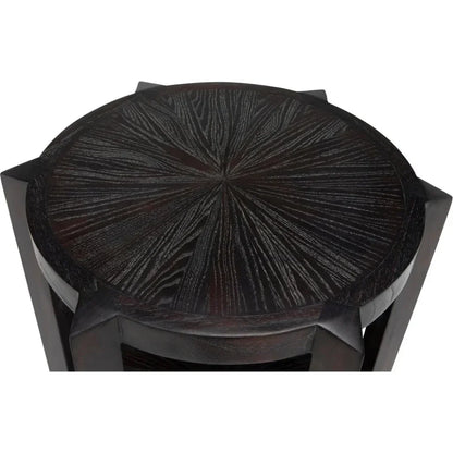 Yuhuda Small Side Table, Sombre Finish - LOOMLAN - Noir - Side Tables