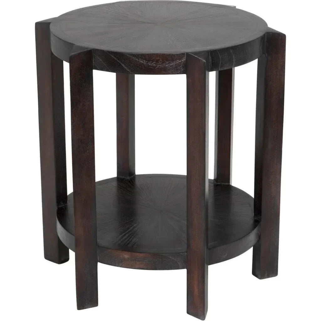 Yuhuda Small Side Table, Sombre Finish - LOOMLAN - Noir - Side Tables