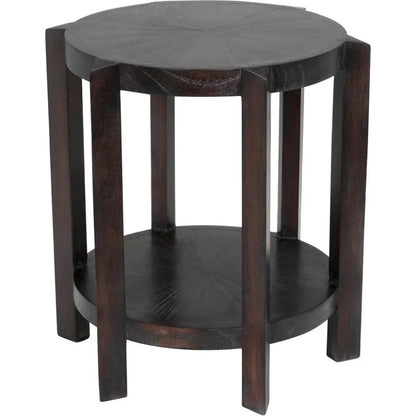 Yuhuda Small Side Table, Sombre Finish - LOOMLAN - Noir - Side Tables