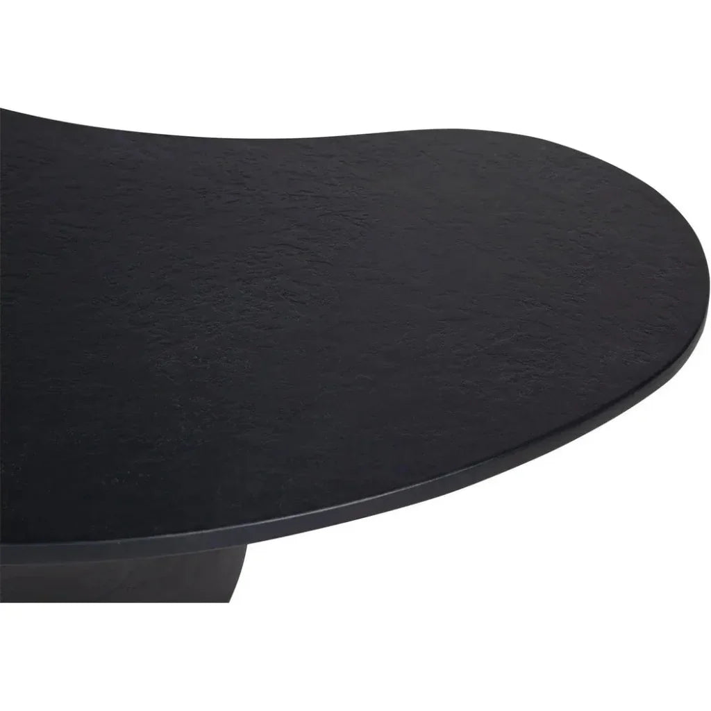 Yumi Concrete Outdoor Oval Coffee Table-Outdoor Coffee Tables-Moe's Home-LOOMLAN