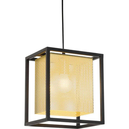 Yves Ceiling Lamp Gold & Black - LOOMLAN - Zuo Modern - Pendants