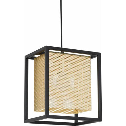 Yves Ceiling Lamp Gold & Black - LOOMLAN - Zuo Modern - Pendants