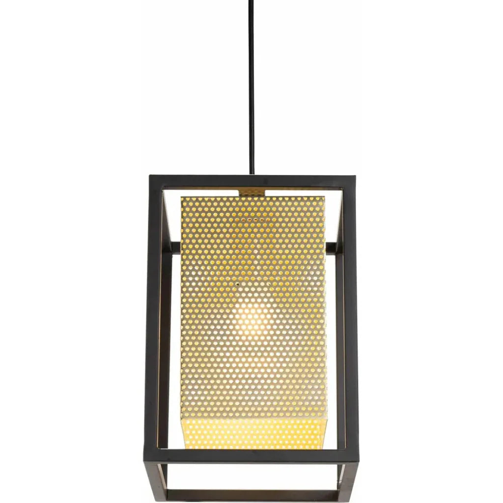 Yves Ceiling Lamp Gold & Black - LOOMLAN - Zuo Modern - Pendants