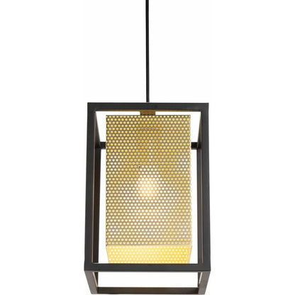 Yves Ceiling Lamp Gold & Black - LOOMLAN - Zuo Modern - Pendants