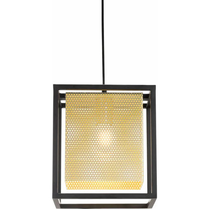 Yves Ceiling Lamp Gold & Black - LOOMLAN - Zuo Modern - Pendants