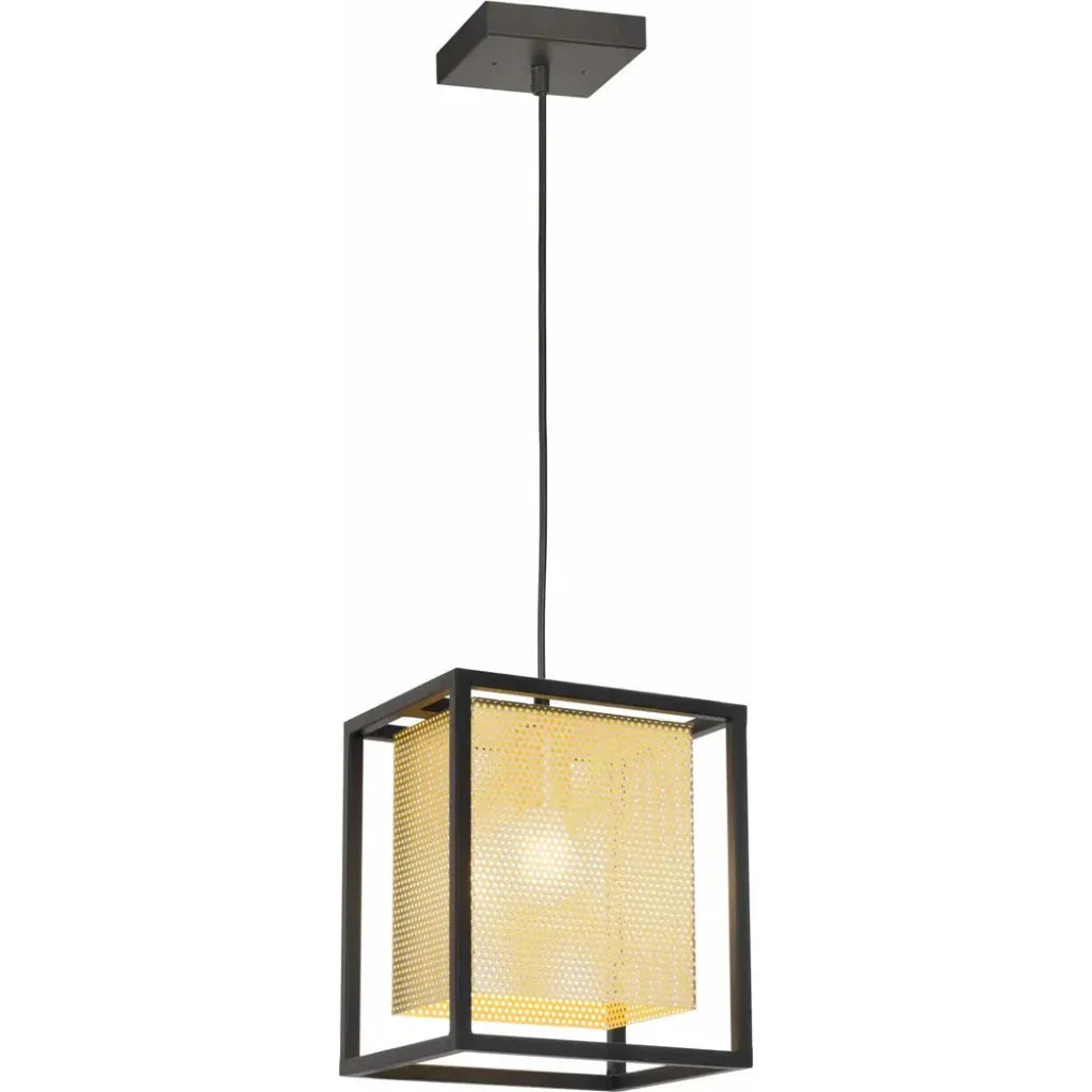 Yves Ceiling Lamp Gold & Black - LOOMLAN - Zuo Modern - Pendants