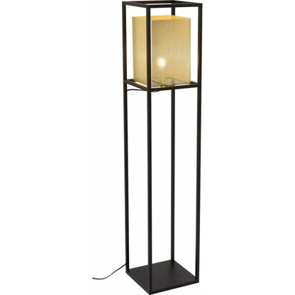 Yves Floor Lamp Gold & Black-Floor Lamps-Zuo Modern-LOOMLAN