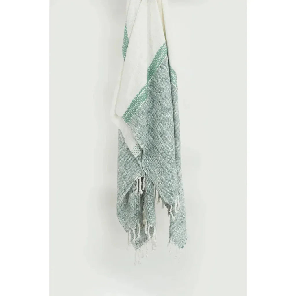 Zack Color Block Cotton Throw Blanket - LOOMLAN - LOOMLAN - Throw Blankets