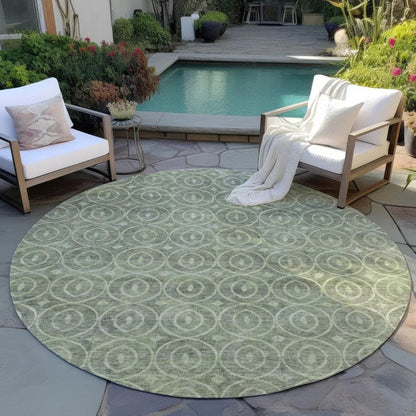 Zafrine Aloe Washable Indoor - Outdoor Rug - LOOMLAN - LOOMLAN Rugs - Outdoor Rugs