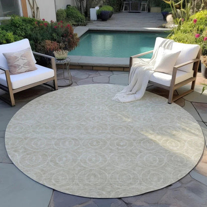 Zafrine Beige Washable Indoor - Outdoor Rug - LOOMLAN - LOOMLAN Rugs - Outdoor Rugs