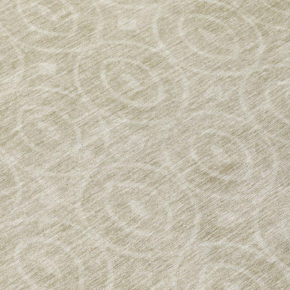 Zafrine Beige Washable Indoor - Outdoor Rug - LOOMLAN - LOOMLAN Rugs - Outdoor Rugs
