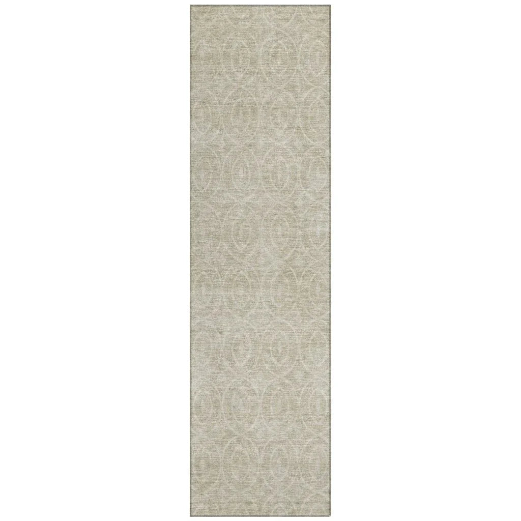 Zafrine Beige Washable Indoor - Outdoor Rug - LOOMLAN - LOOMLAN Rugs - Outdoor Rugs