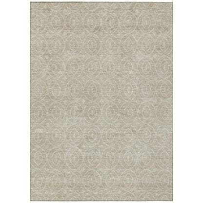 Zafrine Beige Washable Indoor - Outdoor Rug - LOOMLAN - LOOMLAN Rugs - Outdoor Rugs