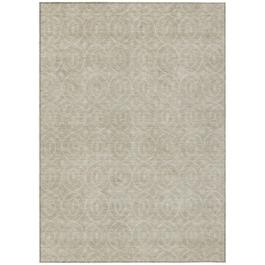 Zafrine Beige Washable Indoor - Outdoor Rug - LOOMLAN - LOOMLAN Rugs - Outdoor Rugs