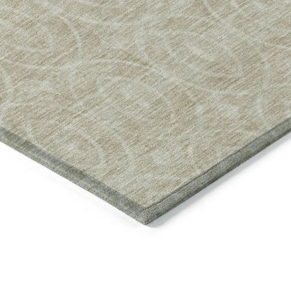 Zafrine Beige Washable Indoor - Outdoor Rug - LOOMLAN - LOOMLAN Rugs - Outdoor Rugs