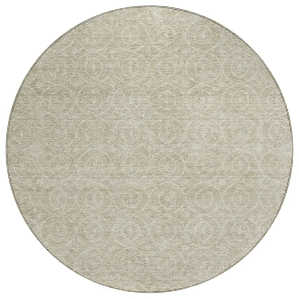 Zafrine Beige Washable Indoor - Outdoor Rug - LOOMLAN - LOOMLAN Rugs - Outdoor Rugs